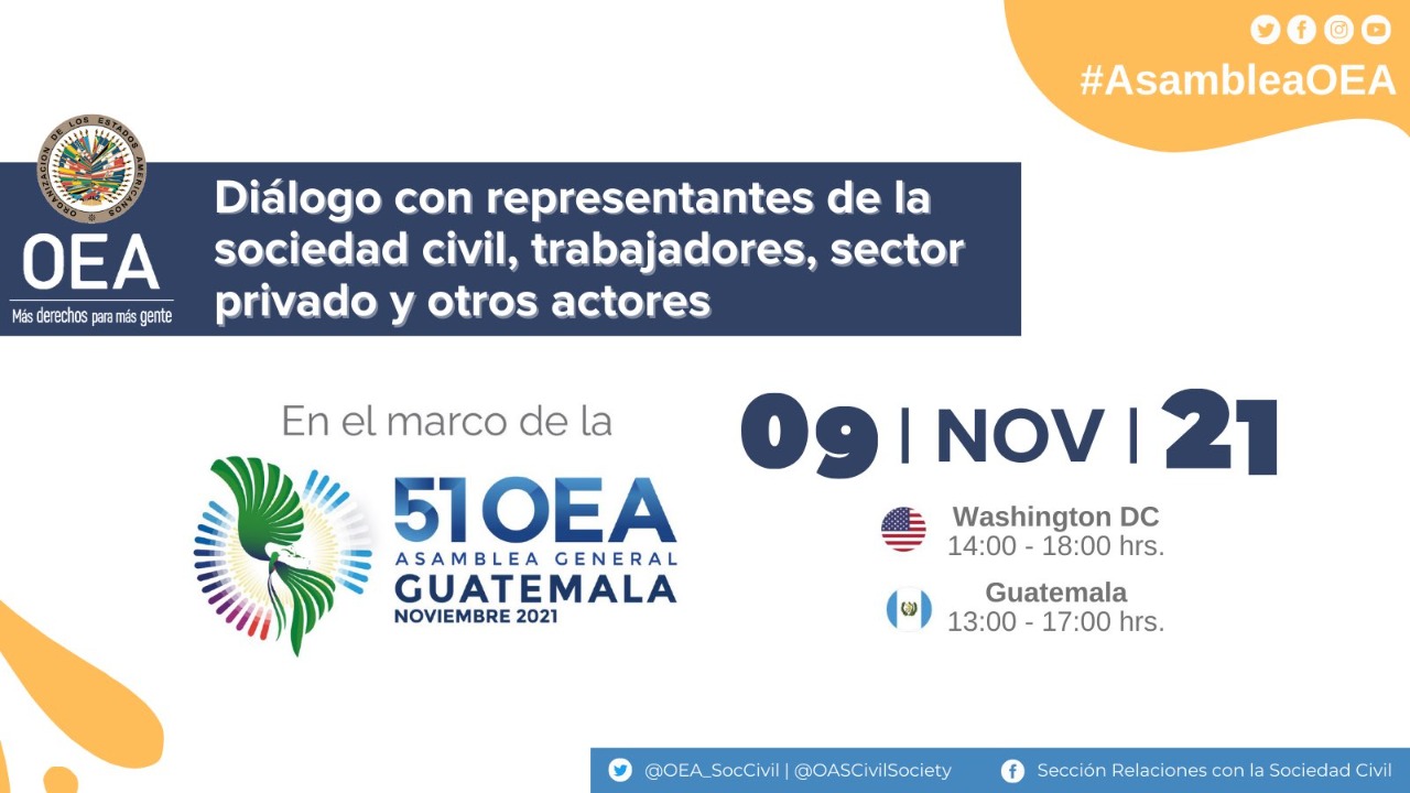 Coalición por Venezuela participará en la 51 Asamblea General de la OEA